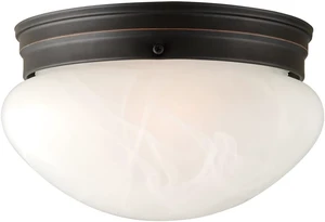 Design House Millbridge Dome 9-1/4 Inch Diameter Indoor Ceiling Light Fixture, for Bedroom, Hallway, Closet & Dining Room, Alabaster Glass, Oil Rubbed Bronze, 514539 Design House Millbridge Dome 9-1/4 Inch Diameter Indoor Ceiling Light Fixture, for Bedroom, Hallway, Closet & Dining Room, Alabaster Glass, Oil Rubbed Bronze, 514539