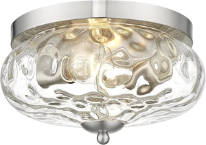 Darkaway Ceiling Light Fixtures Flush Mount Indoor Outdoor Ceiling Light with Water Ripple Glass Shade for Hallway Kitchen Bedroom Porch Living Room Nickel Finish Darkaway Ceiling Light Fixtures Flush Mount Indoor Outdoor Ceiling Light with Water Ripple Glass Shade for Hallway Kitchen Bedroom Porch Living Room Nickel Finish