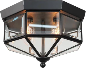 Kalium Flush Mount Outdoor Ceiling Light Fixture, 4 Light Exterior. Kalium Flush Mount Outdoor Ceiling Light Fixture, 4 Light Exterior.