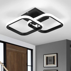 ADISUN LED Modern Ceiling Light, Flush Mount Ceiling Lamp, 22W, 6000K Cool White Light, Close to Ceiling Light Fixtures for Bedroom Kitchen Loft Aisle Hallway Balcony Stair Entryway(Black) ADISUN LED Modern Ceiling Light, Flush Mount Ceiling Lamp, 22W, 6000K Cool White Light, Close to Ceiling Light Fixtures for Bedroom Kitchen Loft Aisle Hallway Balcony Stair Entryway(Black)