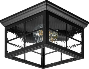 Maxxima Outdoor Flush Mount Ceiling Light Fixture, Black with Water Glass Maxxima Outdoor Flush Mount Ceiling Light Fixture, Black with Water Glass