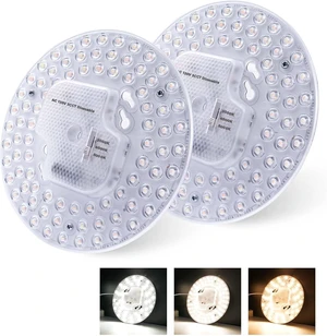 Lustaled 2Pack 36W LED Light Engine Retrofit Kit,6.69inch 3200LM 3CCT 3000K/4000K/5000K Dimmable Ceiling Fan Light Kits,AC 120-130V Ceiling Fan Light Replacement for Ceiling Flush Light Lustaled 2Pack 36W LED Light Engine Retrofit Kit,6.69inch 3200LM 3CCT 3000K/4000K/5000K Dimmable Ceiling Fan Light Kits,AC 120-130V Ceiling Fan Light Replacement for Ceiling Flush Light