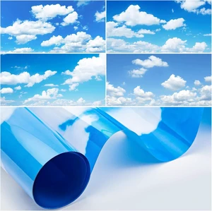 Amylove 4 Pcs Fluorescent Light Covers Classroom Ceiling Panels Light Filters with Backlit Film Material for Office School, 4 x 2 Feet (White, Blue,Cloud) Amylove 4 Pcs Fluorescent Light Covers Classroom Ceiling Panels Light Filters with Backlit Film Material for Office School, 4 x 2 Feet (White, Blue,Cloud)