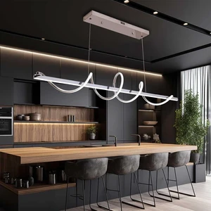 47.24in Snake-Shaped Twist Dimmable Modern LED Pendant Chandelier 47.24in Snake-Shaped Twist Dimmable Modern LED Pendant Chandelier