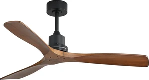 CACI Mall Wood Ceiling Fan no Light, Walnut, 52" Ceiling Fan Without Light, Remote Control, Solid Wood 3 Blade Ceiling Fans, Bedroom, Living Room, Farmhouse, Porch CACI Mall Wood Ceiling Fan no Light, Walnut, 52" Ceiling Fan Without Light, Remote Control, Solid Wood 3 Blade Ceiling Fans, Bedroom, Living Room, Farmhouse, Porch
