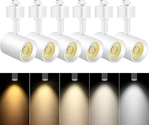 VANoopee 5-Color LED Track Lighting Heads H Type Track Light Heads Dimmable Bright Rail Ceiling Spotlight Fixtures Accent Art Task, 2000K-6000K, Flicker Free CRI90+ 24° 10W 800lm, Matte White, 6 Pack VANoopee 5-Color LED Track Lighting Heads H Type Track Light Heads Dimmable Bright Rail Ceiling Spotlight Fixtures Accent Art Task, 2000K-6000K, Flicker Free CRI90+ 24° 10W 800lm, Matte White, 6 Pack