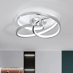 LED Ceiling Light Fixtures,36W Flush Mount Modern LED Ceiling Light,Cool White 6000K Close to Ceiling Lights for Hallway Bedroom Dining Room Kitchen Bathroom (Chrome, 6000K) LED Ceiling Light Fixtures,36W Flush Mount Modern LED Ceiling Light,Cool White 6000K Close to Ceiling Lights for Hallway Bedroom Dining Room Kitchen Bathroom (Chrome, 6000K)