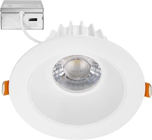 Maxxima 4" Anti-Glare LED Downlight Canless, 1200 Lumens, 5 CCT, White Maxxima 4" Anti-Glare LED Downlight Canless, 1200 Lumens, 5 CCT, White