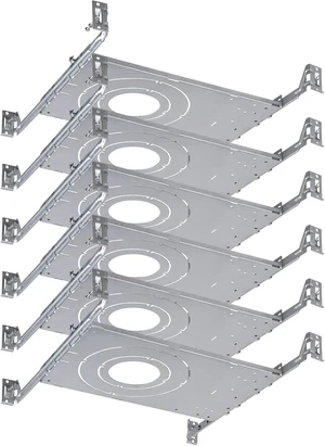 TORCHSTAR 6-Pack New Construction Mounting Plate, 3/4/6 Inch TORCHSTAR 6-Pack New Construction Mounting Plate, 3/4/6 Inch