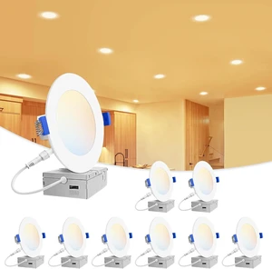 VOLISUN 8 Pack 4 inch Recessed Lighting, 5CCT, 9.5W Eqv 80W, 810LM