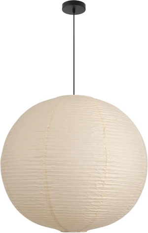 Large Paper Pendant Light with Cord and Canopy, 23.6in Off White Large Paper Pendant Light with Cord and Canopy, 23.6in Off White
