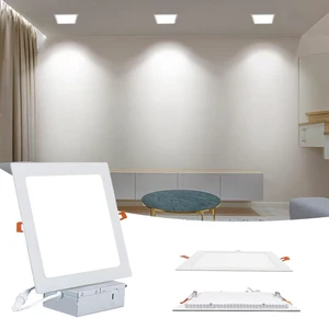 Square 8 Inch Recessed Light,18W 6000K Daylight,No Dimmable 4Pack Square 8 Inch Recessed Light,18W 6000K Daylight,No Dimmable 4Pack