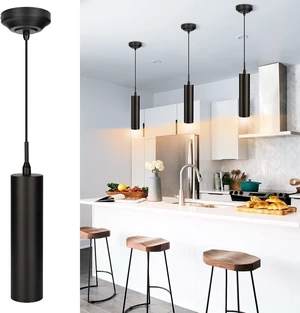DAKASON Black Pendant Light, LED Modern Pendant Light Fixture for Kitchen Island, Industrial Pendant Lighting for Dining Room, Vintage Chandelier to Decor Living Room, Hallway (1Pack) DAKASON Black Pendant Light, LED Modern Pendant Light Fixture for Kitchen Island, Industrial Pendant Lighting for Dining Room, Vintage Chandelier to Decor Living Room, Hallway (1Pack)