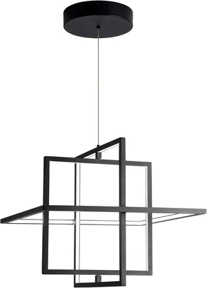 Modern Black LED Square Hanging Pendant Chandelier,90W Modern Black LED Square Hanging Pendant Chandelier,90W