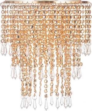 Waneway Acrylic Chandelier Shade, Ceiling Light Shade Beaded Pendant Lampshade with Crystal Beads and Rose Gold Frame for Bedroom, Wedding or Party Decoration, Diameter 8.7 inches, 3 Tiers, Copper Waneway Acrylic Chandelier Shade, Ceiling Light Shade Beaded Pendant Lampshade with Crystal Beads and Rose Gold Frame for Bedroom, Wedding or Party Decoration, Diameter 8.7 inches, 3 Tiers, Copper