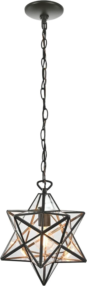 Elk Home 145-002 Star 12'' Wide 1-Light Mini Pendant with Oil Rubbed Bronze Finish Elk Home 145-002 Star 12'' Wide 1-Light Mini Pendant with Oil Rubbed Bronze Finish