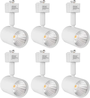 mirrea 6 Pack J Type LED Track Lighting Heads 6.5W 3000K Warm White mirrea 6 Pack J Type LED Track Lighting Heads 6.5W 3000K Warm White
