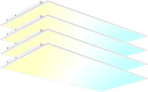2x4 LED Flat Panel Light LED Drop Ceiling Light Fixture, 5 CCT 5000K Adjustable & 5 Wattage Selectable Recessed Back-Lit Fixture for Office, ETL Listed(4Pack 2x4) 2x4 LED Flat Panel Light LED Drop Ceiling Light Fixture, 5 CCT 5000K Adjustable & 5 Wattage Selectable Recessed Back-Lit Fixture for Office, ETL Listed(4Pack 2x4)