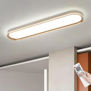 ADISUN Modern LED Ceiling Light Dimmable Linear Ceiling Light 39.4in Semi Flush Mount Long Lights with Remote Control and Side Lighting for Living Room Kitchen Dining Room Gold ADISUN Modern LED Ceiling Light Dimmable Linear Ceiling Light 39.4in Semi Flush Mount Long Lights with Remote Control and Side Lighting for Living Room Kitchen Dining Room Gold