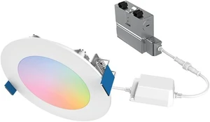 HALO HLB LED Recessed Lighting 4 in Smart Wi-Fi RGBWW Canless ceiling Light HALO HLB LED Recessed Lighting 4 in Smart Wi-Fi RGBWW Canless ceiling Light