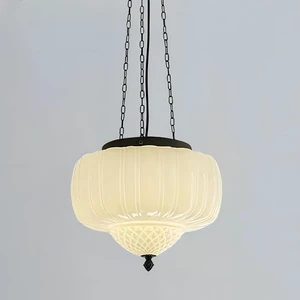 FCTWAKS Large Milk Glass Pendant Light, 14" Mid Century Modern Schoolhouse Ceiling Light Fixture, Vintage Chandelier for Bedroom, Dining Room, Hallway, Kitchen Island, Bulb Included, White FCTWAKS Large Milk Glass Pendant Light, 14" Mid Century Modern Schoolhouse Ceiling Light Fixture, Vintage Chandelier for Bedroom, Dining Room, Hallway, Kitchen Island, Bulb Included, White