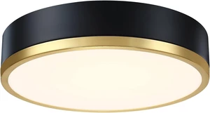 Flush Mount Ceiling Light Fixture, Black Gold LED Ceiling Light, 13 Inch 22W Dimmable Modern Flush Mount Lights for Hallway, Bedroom, Kitchen Flush Mount Ceiling Light Fixture, Black Gold LED Ceiling Light, 13 Inch 22W Dimmable Modern Flush Mount Lights for Hallway, Bedroom, Kitchen