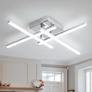 ElDISUNY Modem LED Ceiling Light, 24w Sputnik Ceiling Light Fixture, 6500K Cool White Flush Mount Ceiling Light Fixture for Bedroom Hallway Living Room Dining Room Coridor Kitchen(Sllver) ElDISUNY Modem LED Ceiling Light, 24w Sputnik Ceiling Light Fixture, 6500K Cool White Flush Mount Ceiling Light Fixture for Bedroom Hallway Living Room Dining Room Coridor Kitchen(Sllver)