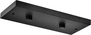 Two Pendant Light Linear Canopy Accessory Light Kit, 14 inch Flush Mount Cluster Canopy, Hanging 2 Lights with One Outlet Box for Kitchen Island, Mounting Hardware Included, Matte Black Two Pendant Light Linear Canopy Accessory Light Kit, 14 inch Flush Mount Cluster Canopy, Hanging 2 Lights with One Outlet Box for Kitchen Island, Mounting Hardware Included, Matte Black