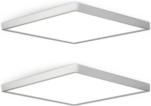 2Pack 12inch 24W LED Flush Mount Ceiling Light, 5000K Square LED Ceiling Light, 3200LM Flat LED Ceiling Light for Bedroom, Living Room, Dining Room 2Pack 12inch 24W LED Flush Mount Ceiling Light, 5000K Square LED Ceiling Light, 3200LM Flat LED Ceiling Light for Bedroom, Living Room, Dining Room