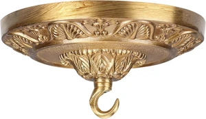 6 Inches Vintage Brass Ceiling Canopy Plate, Antique-Style Mounting Kit for Pendant Lights Chandeliers 6 Inches Vintage Brass Ceiling Canopy Plate, Antique-Style Mounting Kit for Pendant Lights Chandeliers