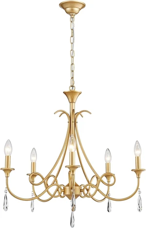 5-Light Farmhouse Chandeliers for Dining Room Lighting Fixtures Hanging, Rustic Gold Candle Modern Chandelier Vintage Hanging Ceiling Lamp for Bedroom Kitchen Island Living Room Entryway Foyer, Gold 5-Light Farmhouse Chandeliers for Dining Room Lighting Fixtures Hanging, Rustic Gold Candle Modern Chandelier Vintage Hanging Ceiling Lamp for Bedroom Kitchen Island Living Room Entryway Foyer, Gold
