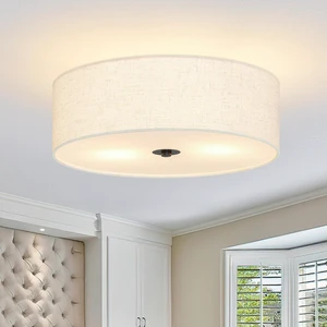 12.6 Inch Flush Mount Ceiling Light 2-Light Drum Modern Black Light Fixture Ceiling Light Fixture Close to Ceiling Light Fixture with Fabric Shade for Living Room Hallway Entryway Kitchen Bedroom 12.6 Inch Flush Mount Ceiling Light 2-Light Drum Modern Black Light Fixture Ceiling Light Fixture Close to Ceiling Light Fixture with Fabric Shade for Living Room Hallway Entryway Kitchen Bedroom