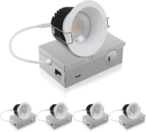 Adetu 4 Pack 3 Inch 5CCT Anti-Glare LED Downlight, Recessed Ceiling Light Adetu 4 Pack 3 Inch 5CCT Anti-Glare LED Downlight, Recessed Ceiling Light