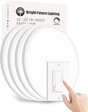 4Pack 16 Inch Dimmable LED Flush Mount Ceiling Light Panel,32W 3480LM,2700K-6000K 5 CCT Selectable,Ultra Thin Round White Ceiling Light Fixture for Hallway Kitchen Bedroom Home Office Bathroom 4Pack 16 Inch Dimmable LED Flush Mount Ceiling Light Panel,32W 3480LM,2700K-6000K 5 CCT Selectable,Ultra Thin Round White Ceiling Light Fixture for Hallway Kitchen Bedroom Home Office Bathroom