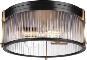 Industrial Flush Mount Ceiling Light, Rustic Ceiling Lamp Fixtures with Clear Glass Shade, Industrial Metal Cage Ceiling Light for Kitchen Bedroom Bathroom Hallway Entryway Porch Industrial Flush Mount Ceiling Light, Rustic Ceiling Lamp Fixtures with Clear Glass Shade, Industrial Metal Cage Ceiling Light for Kitchen Bedroom Bathroom Hallway Entryway Porch