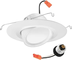 Juno RetroBasics 5"/6" Inch Adjustable LED Recessed Lighting 5-in-1 CCT