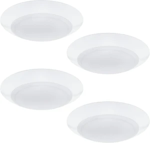 WAC Lighting Disc 6in LED Round Flush Mount with Recessed Retrofit Kit 5-CCT Selectable 2700K-3000K-3500K-4000K-5000K 15W 950 Lumens in White (Pack of 4) WAC Lighting Disc 6in LED Round Flush Mount with Recessed Retrofit Kit 5-CCT Selectable 2700K-3000K-3500K-4000K-5000K 15W 950 Lumens in White (Pack of 4)