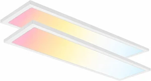 1x4 Led Flat Panel Light Surface Mount Ceiling Light, 3CCT 3000K/4000K/5000K Dimmable, 30W/40W/46W 5060LM -Lit, Flush Mount or Drop Ceiling for Office Kitchen Garage, White (2 Pack) 1x4 Led Flat Panel Light Surface Mount Ceiling Light, 3CCT 3000K/4000K/5000K Dimmable, 30W/40W/46W 5060LM -Lit, Flush Mount or Drop Ceiling for Office Kitchen Garage, White (2 Pack)