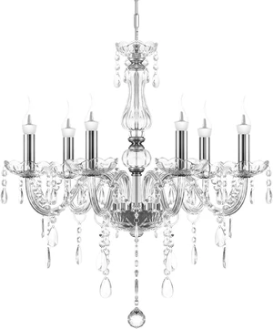 6 Lights Clear Chandelier K5 Crystal Chandelier with Adjustable Chain Flush Mount Hanging Ceiling Pendant Light Classic Candle Crystal Lighting for Bedroom Dining Room Hallway E12 6 Lights Clear Chandelier K5 Crystal Chandelier with Adjustable Chain Flush Mount Hanging Ceiling Pendant Light Classic Candle Crystal Lighting for Bedroom Dining Room Hallway E12