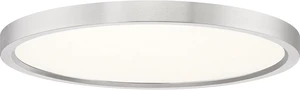 Quoizel Outskirts 15" Round Flush Mount LE Ceiling Light, Brushed Nickel Quoizel Outskirts 15" Round Flush Mount LE Ceiling Light, Brushed Nickel