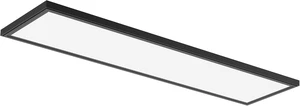 Juno Low Profile Flush Mount Flat Panel Ceiling Light, 3-in-1 Switchable LED Panel Light with Direct Mount Bracket, 1-Foot by 4-Foot, Interchangable Black and White Trim Juno Low Profile Flush Mount Flat Panel Ceiling Light, 3-in-1 Switchable LED Panel Light with Direct Mount Bracket, 1-Foot by 4-Foot, Interchangable Black and White Trim