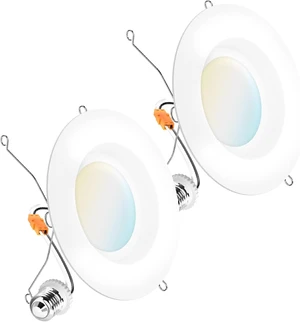 Sunco 2 Pack 6 Inch Retrofit LED Recessed Can Lights, 5CCT, 13W=75W Sunco 2 Pack 6 Inch Retrofit LED Recessed Can Lights, 5CCT, 13W=75W