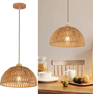 Boho Pendant Light Fixture Kitchen Chandelier Rattan Hanging Light Flush Mount Ceiling Light Boho Lamp Shade Wooden Base Bohemian Chandeliers for Hallway Bedroom Chandelier Dinning Light Fixture Boho Pendant Light Fixture Kitchen Chandelier Rattan Hanging Light Flush Mount Ceiling Light Boho Lamp Shade Wooden Base Bohemian Chandeliers for Hallway Bedroom Chandelier Dinning Light Fixture