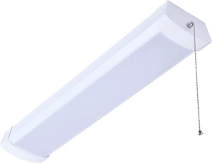 Nuvo 65/1212 LED 2Ft Wrap Linear Ceiling Light with Pull Chain, 20W, CCT Selectable 2700K/3000K/3500K/4000K/5000K, White Nuvo 65/1212 LED 2Ft Wrap Linear Ceiling Light with Pull Chain, 20W, CCT Selectable 2700K/3000K/3500K/4000K/5000K, White