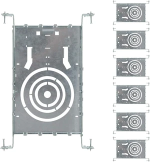 ASD 6 Pack New Construction Mounting Plate, 3/4/6 Inch Wafer Light Bracket ASD 6 Pack New Construction Mounting Plate, 3/4/6 Inch Wafer Light Bracket