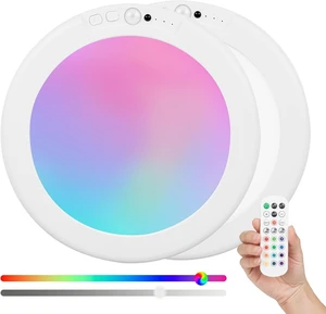 FRIDEKO HOME Rechargeable Ceiling Light with Remote - Battery Operated Light with Color Changing, Magnetic Closet Light Motion Sensor Ceiling Lights for Shower Stairs Shed 2 Pack (2 Pack) FRIDEKO HOME Rechargeable Ceiling Light with Remote - Battery Operated Light with Color Changing, Magnetic Closet Light Motion Sensor Ceiling Lights for Shower Stairs Shed 2 Pack (2 Pack)