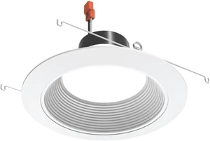 Juno 6 Inch LED Recessed Lighting, G4 Series Retrofit LED Downlight, Ceiling Light for Kitchen or Shower, 700 Lumens, 3000K Warm White, Wet Location Rated, Dimmable, Baffle Trim Juno 6 Inch LED Recessed Lighting, G4 Series Retrofit LED Downlight, Ceiling Light for Kitchen or Shower, 700 Lumens, 3000K Warm White, Wet Location Rated, Dimmable, Baffle Trim