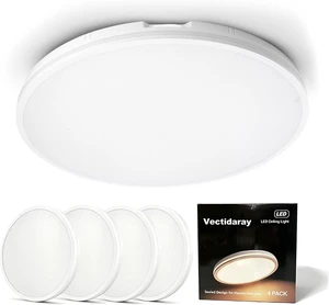 4Pack 16in LED Modern Ceiling Light White 3CCT 40W 4000LM IP54 4Pack 16in LED Modern Ceiling Light White 3CCT 40W 4000LM IP54