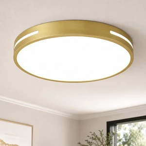 Gold Flush Mount Ceiling Light 16 Inch, Modern LED Ceiling Light Fixture, 24W Dimmable Round Ceiling Light for Living Room, Bedroom, Hallway, Kitchen Gold Flush Mount Ceiling Light 16 Inch, Modern LED Ceiling Light Fixture, 24W Dimmable Round Ceiling Light for Living Room, Bedroom, Hallway, Kitchen