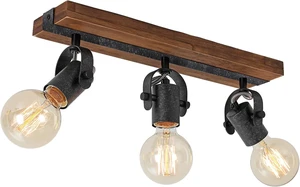 Farmhouse Wood Ceiling Light, 3-Light Adjustable Directional Spotlight Fixture, Rustic Flush Mount Lighting for Kitchen, Bedroom, Hallway, Entryway Farmhouse Wood Ceiling Light, 3-Light Adjustable Directional Spotlight Fixture, Rustic Flush Mount Lighting for Kitchen, Bedroom, Hallway, Entryway